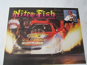 NHRA Original 99 Autographed Phil Burkart Jr NITRO FISH  F/C Drag Racing Handout - Picture 1 of 3