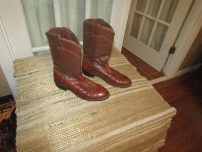 Larry Mahan Women's Brown Quill Ostrich Roper Cowgirl Western Boots Size 5 B - Image 1 of 4