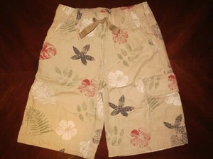 Brand New With Tag Gymboree Boy Leaf Print Canvas Cargo Short Age 7 !!! - Picture 1 of 3