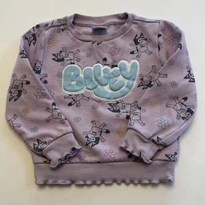 Ludo Studio BLUEY Girls Long Sleeve Shirt Purple Pink Size 4T Disney Jr. - Picture 1 of 8