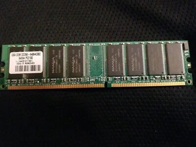 NANYA USA DEM 256MB DDR 266MHZ PC2100 184PIN 64X64 DIMM Memory *SHIPS SAME DAY* - Image 1 of 2