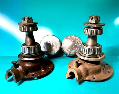 PAR DE COLECCIÓN 1925 26 27 HUDSON TIMKEN DIRECCIÓN DELANTERA NUDILLO HUSILLO TIPO ELLIOT Foto 1 de 4