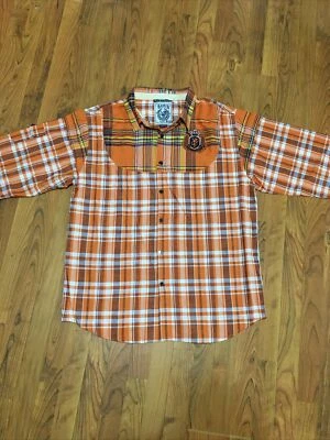 Hama Mens Embroidered Graphic Button Up Shirt Size 3XL Long sleeve - Image 1 of 4