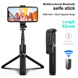 82CM All-in-1 Cell Phone Selfie Stick Tripod for iPhone 14 13 12 Pro Max 11 XR 8 - Picture 1 of 12