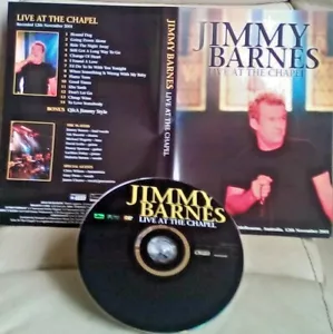 1 X DVD JIMMY BARNES LIVE AT THE CHAPEL - Picture 1 of 1
