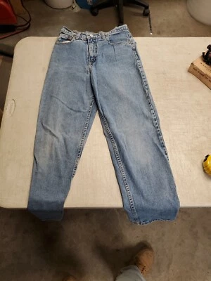 Vtg Guess Girls Jeans 12 22x26 Blue Light Wash Denim 90s Y2K Retro (C1314) - Image 1 of 4