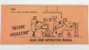 1960's Lafayette Radio Electronics Corp Ink Blotter - Humorous - 6" x 2.75" - Picture 1 of 7