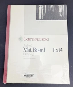 Archival Mat Board Exeter Conservation Board 11 x 14 4-Ply Pkg Of 10 - Picture 1 of 5
