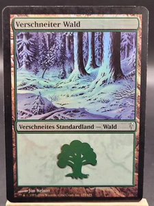1x Snow-Covered Forest - FOIL - German - FBB - EDH - Vintage - MTG #2666 - Picture 1 of 2