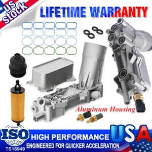 Aluminum Engine Oil Cool Filter Housing Assembly For Ram 1500 3.6L V6 2013-2022 - Picture 1 of 12