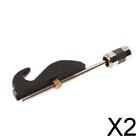 2X Black  Erhu Bow Hook Screw Head Adjustable Tool for Erhu Players