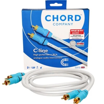 CHORD COMPANY Chord C-Line Audio Analogue Interconnect 2RCA-2RCA Stereo Pair