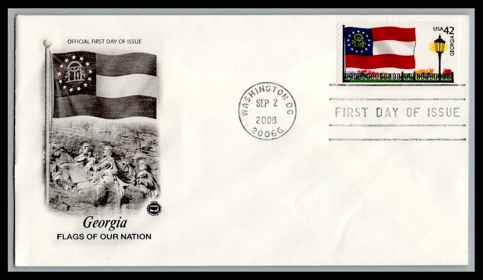 US FDC # 4285 42c Gergia Flag PCS   2009, 0a1075 - Image 1 of 1