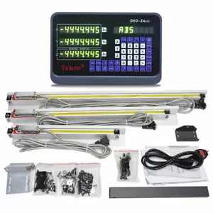 3Axis Digital Readout DRO 5um 6" & 8" &26" Linear Scales For Mill - Picture 1 of 8
