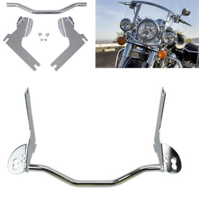 For Harley Road King 1994-2013 Spot Fog Light Passing Lights Mount Bar Bracket - Image 1 of 4