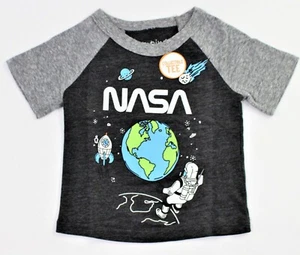 Kleinkind Jumping Beans T-Shirt NASA Sammlerstück Raglan Oberteil Größe 9 Monate - Bild 1 von 2