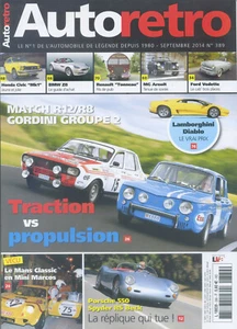 AUTO RETRO n°389 09/2014 R8 GORDINI R12 GORDINI Gr2 BMW Z8 FORD VEDETTE - Imagen 1 de 1