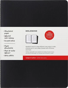 Cahier Journal, Soft Cover, XXL (8.5" X 11") Subject Cahier, Black/Kraft Brown, - Picture 1 of 12