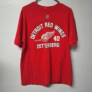 NHL Detroit Red Wings Hockey Zetterberg Detroit Michigan 40 Fan Mens Large - Picture 1 of 6