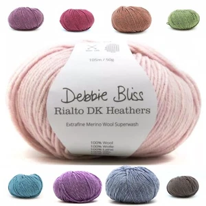 Debbie Bliss Rialto DK Heathers - 1 x 50 g - 100 % lana merino fina - Imagen 1 de 23