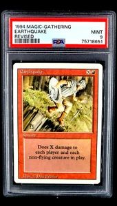1994 MtG Magic the Gathering Revised Earthquake PSA 9 *Only 8 Graded Higher* - Picture 1 of 12