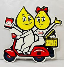 NEW Esso Drip Family on Scooter tin metal sign