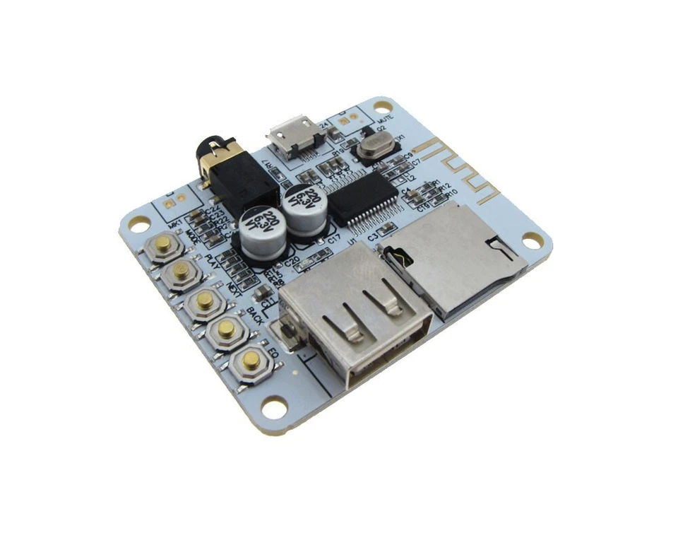 USB Flash Drive / Micro SD TF Card MP3 WAV WMA Player Board w/ Bluetooth