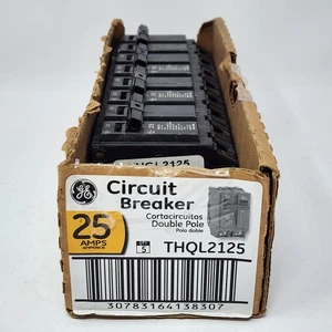 GE 25A Double Pole Circuit Breaker THQL2125 120/240VAC (4 Pack) - Picture 1 of 9