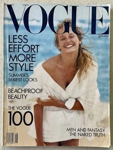 VOGUE Magazine VTG Issue - June 1989 w/ Estelle Lefebure - MISSING ONE PAGE - Picture 1 of 12