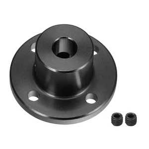 6mm Dia H15xD15 Rigid Flange Coupling Motor Shaft Coupler DIY Black - Picture 1 of 5