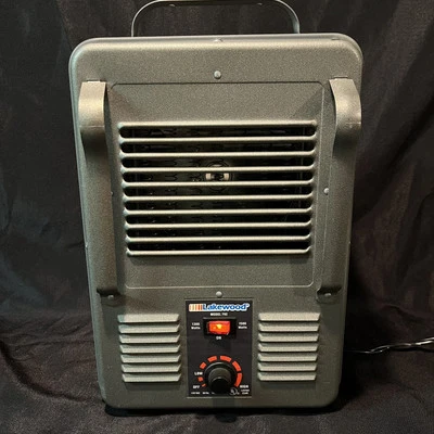 Aquecedor espacial portátil Lakewood 792 ar forçado 1300/1500 Watts cinza - Imagem 1 de 4