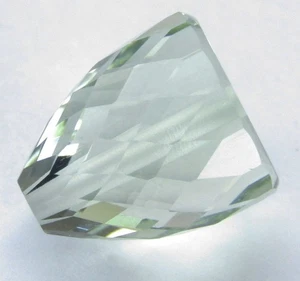 8.55Cts Superior Natural Green Amethyst (Prasiolite) Briolite Cut - Picture 1 of 5