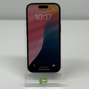 Broken Unlocked Apple iPhone 15 128GB 18.4.1 MTLV3LL/A Cracked Back - Picture 1 of 13