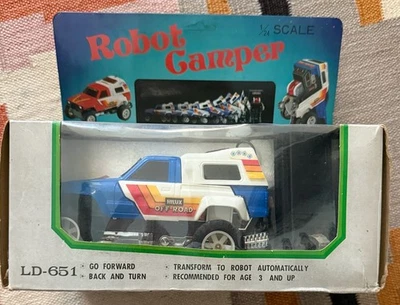 VTG 80s Hilux Off Road Robot Camper RC Car LD-651 Transforming Toyota Taiwan Box - Image 1 of 4