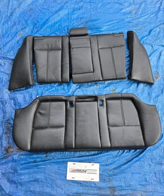 2003 BMW 540i M Sport E39 assentos traseiros PRETO almofada superior inferior M5 525 530 - Imagem 1 de 4