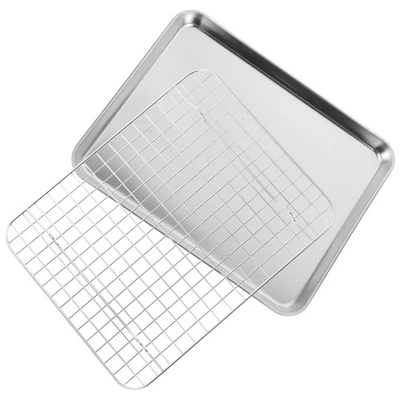 Backblech Mit Gitter Backbleche Für Backofen Den Kuchenkühlregal - Bild 1 von 4