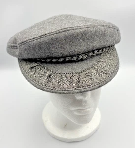 Neu Vintage Ägäis griechische Fischermütze grau Wollmischung Größe 60 (7 1/2) Griechenland - Bild 1 von 7