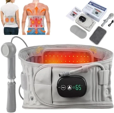 3-in-1 Back Belt,with Red Light Heating and Massage,LED Display,Inflatable - Image 1 of 4