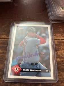 1993 Donruss - Tracy Woodson #652 Autograph - Picture 1 of 2