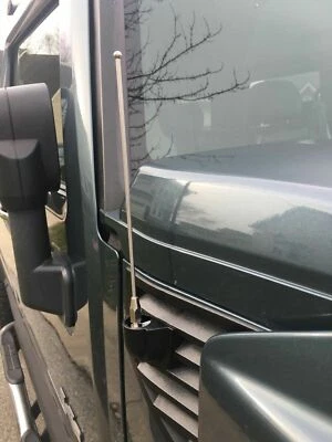 9" Stainless Steel Antenna Mast Power Radio AM/FM for HUMMER H2 2003-2009 New - Image 1 of 4