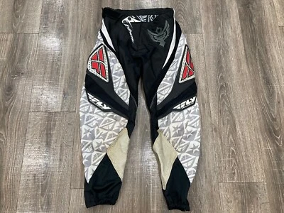 Fly гонки кинетический Pro-Series мужские брюки размер 28 мотокросс черный белый красный MX - Изображение 1 из 4