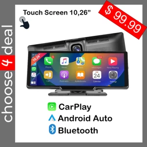 Carpuride 10.26 inch Touchscreen Wireless Carplay Android Car Bluetooth Stereo - Picture 1 of 3
