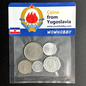 Yugoslavian Coins: 5 Unique Random Coins from Yugoslavia for Coin Collecting - Picture 1 of 3