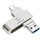 USB C Flash Drive 128GB Memory Stick USB 3.0 Type C Flash Drive 3 in 1 USB C ...