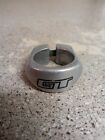 Gt Seat Post Clamp Old School Bmx 28.6 Mm Freestyle Race Mid Silver Piston  Og