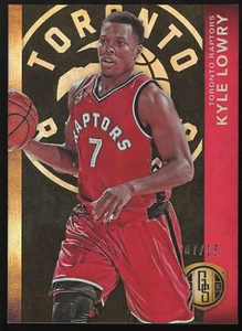 Kyle Lowry 16-17 Gold Standard #9 Black Miami Heat Villanova 07/15 Jersey #ed - Picture 1 of 2