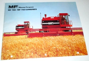 Massey Ferguson MF 760 750 Combine Sales Brochure Literature Advertising Ad 1973 - Picture 1 of 3