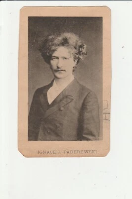 Paderewski Piano Recital AD Card St. Louis MO Tour 1892 - 1893 Steinway Pianos - Image 1 of 2