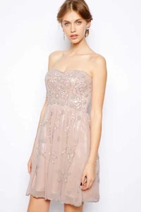 Frock and Frill Embellished Gatsby Style Bandeau Dress - Picture 1 of 13