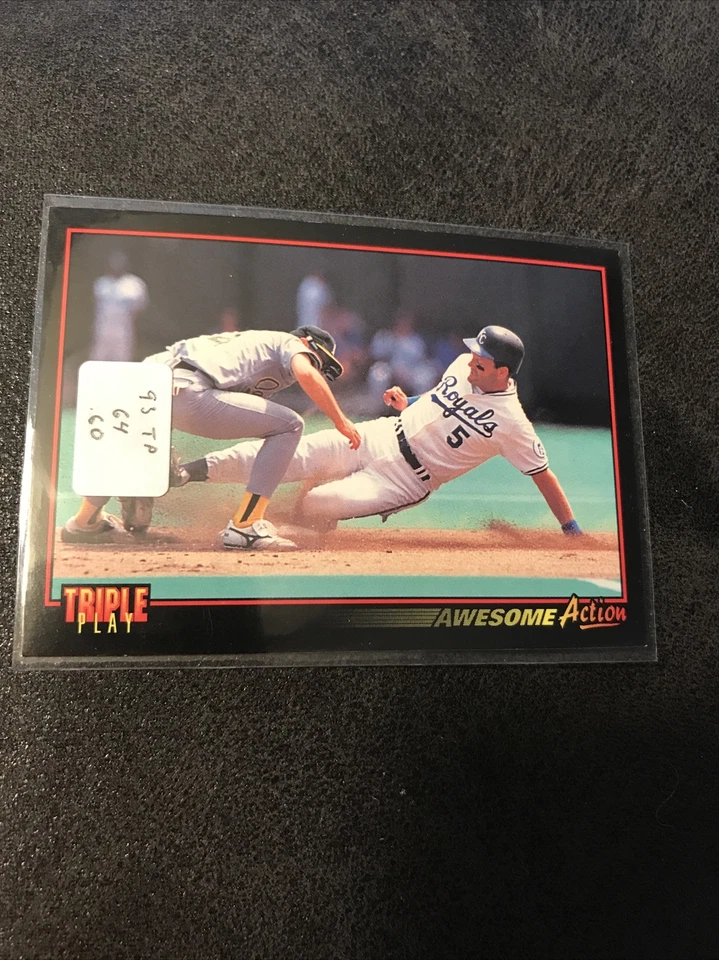 GEORGE BRETT 1993 TRIPLE PLAY AWESOME ACTION #64 (o) - Image 1 of 1